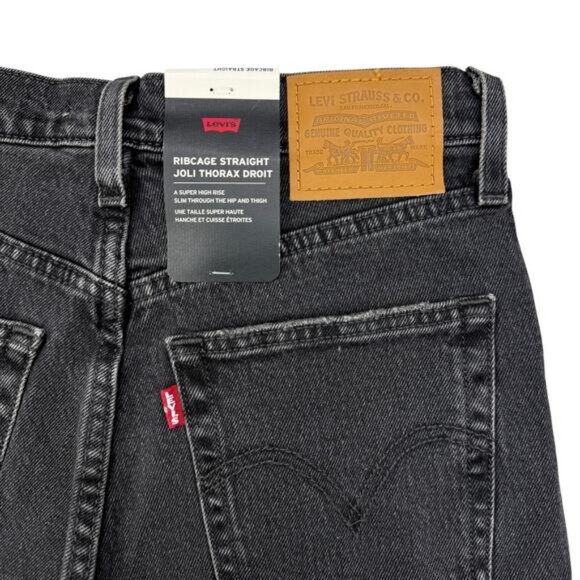 Levi's Ribcage Jeans Straight Broken Sunset 27 x 32 - Picture 8 of 9